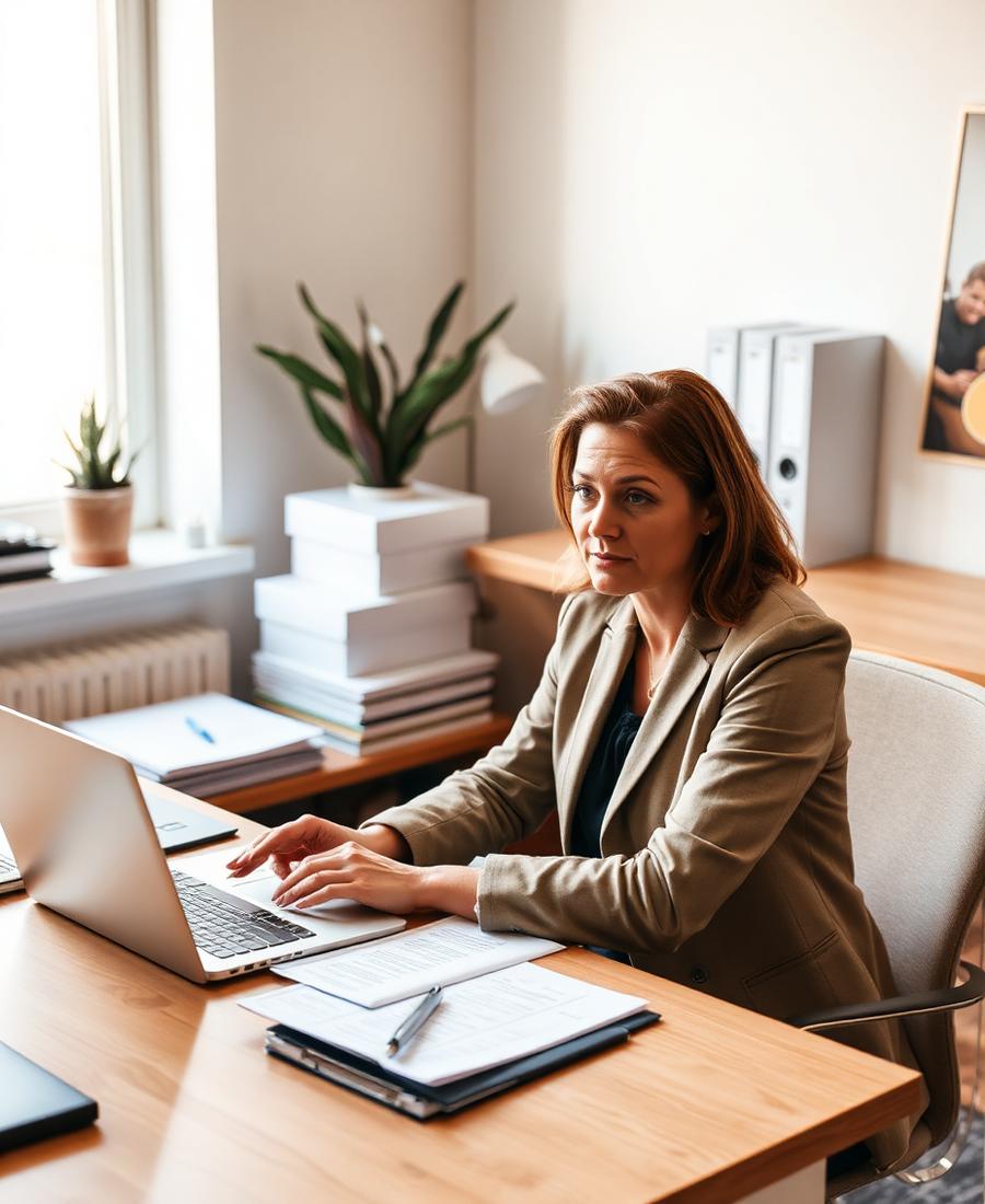 Professional Services business owner at work